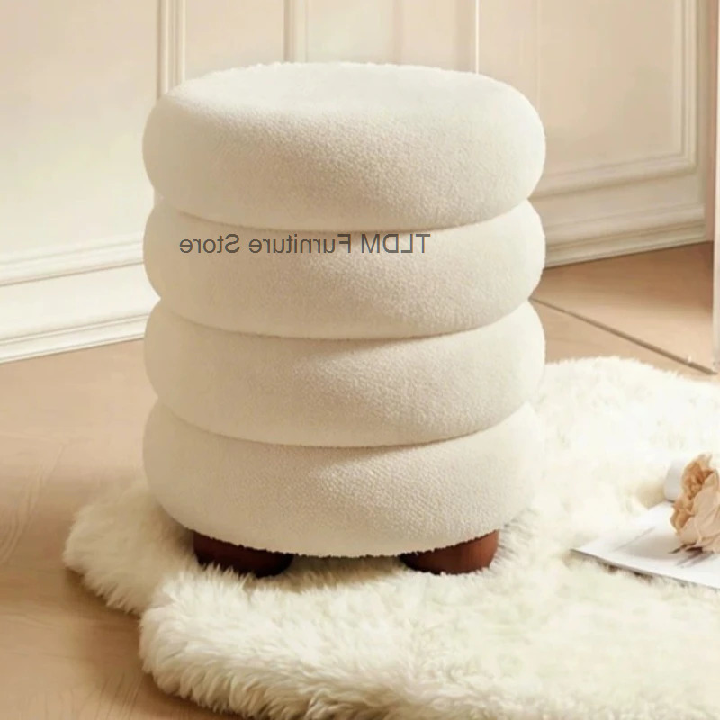 Bedroom Furniture - Cute Bedroom Wooden Makeup Stool Vanity