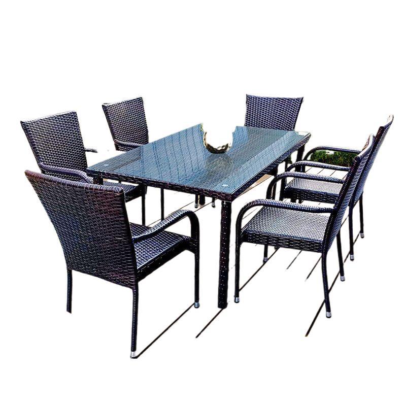 Outdoor Furniture - Outdoor rattan tables and chairs living