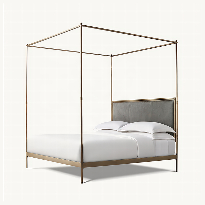 xx-French Style Modern Queen S - Canopy Bed Frame Metal Queen 评论和价格