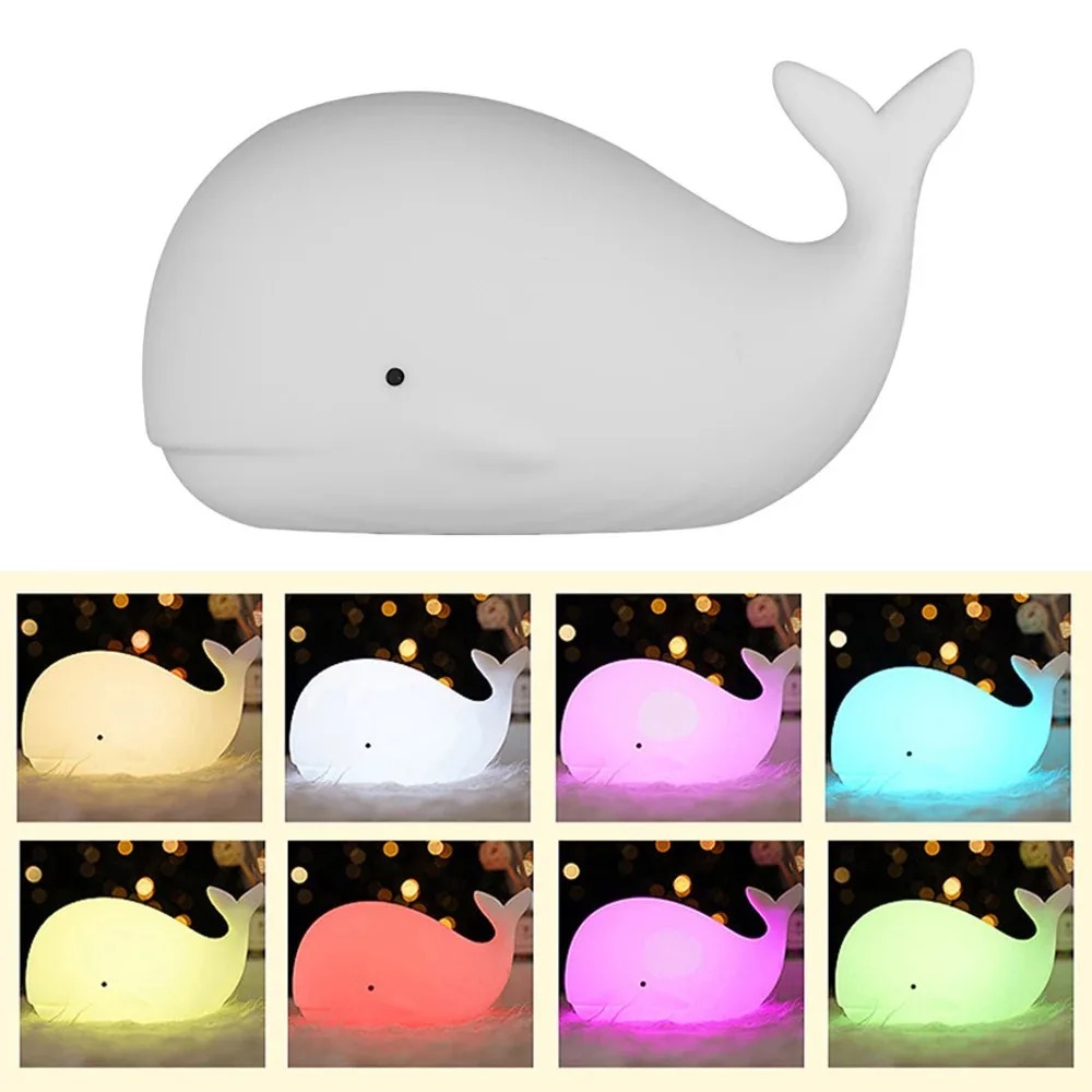 LED Night Light Cute Whale Car - Floating Nightstand With Led Light 评论和价格
