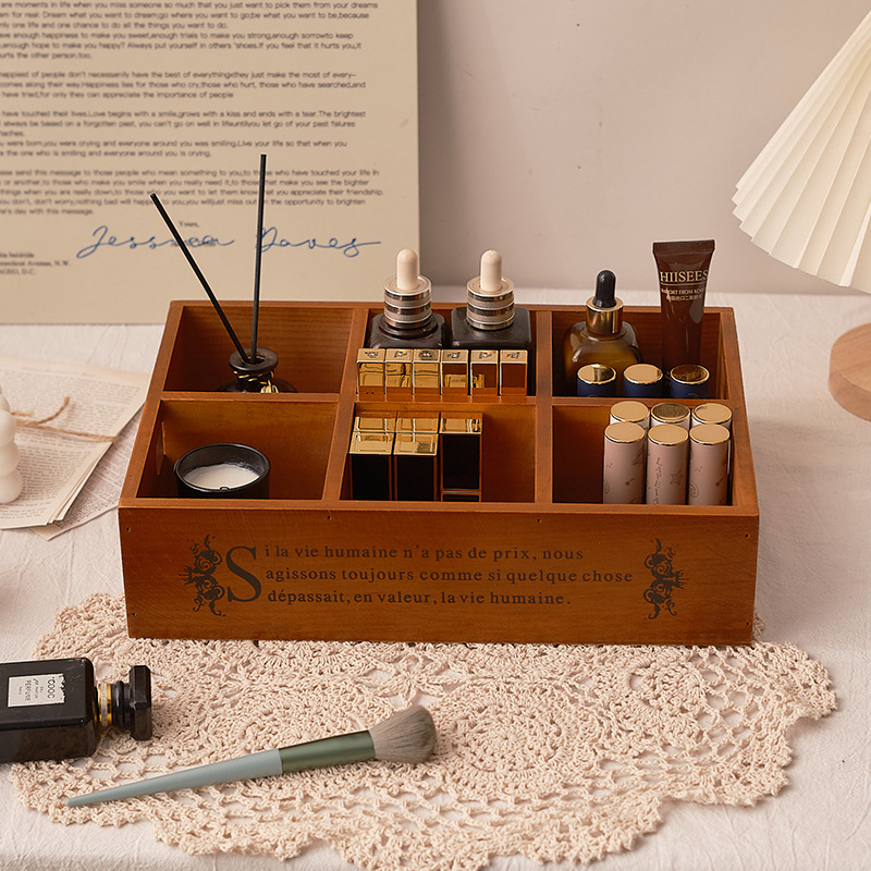 Zakka retro wooden portable si - Storage 评论和价格