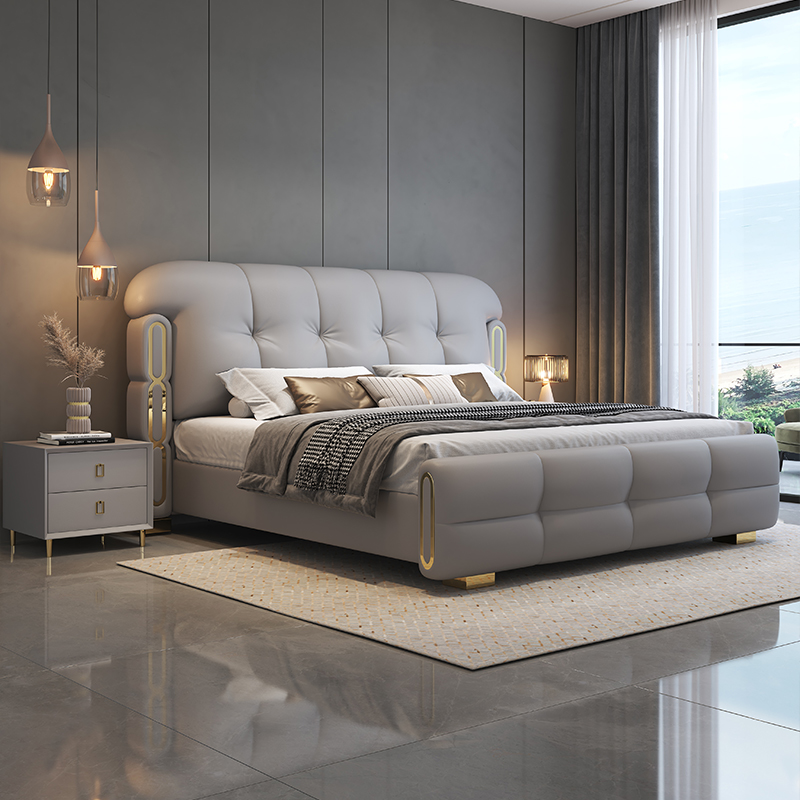 Modern Luxury Wooden Bedroom F - King Size Bed Frame With Storage Drawers 评论和价格