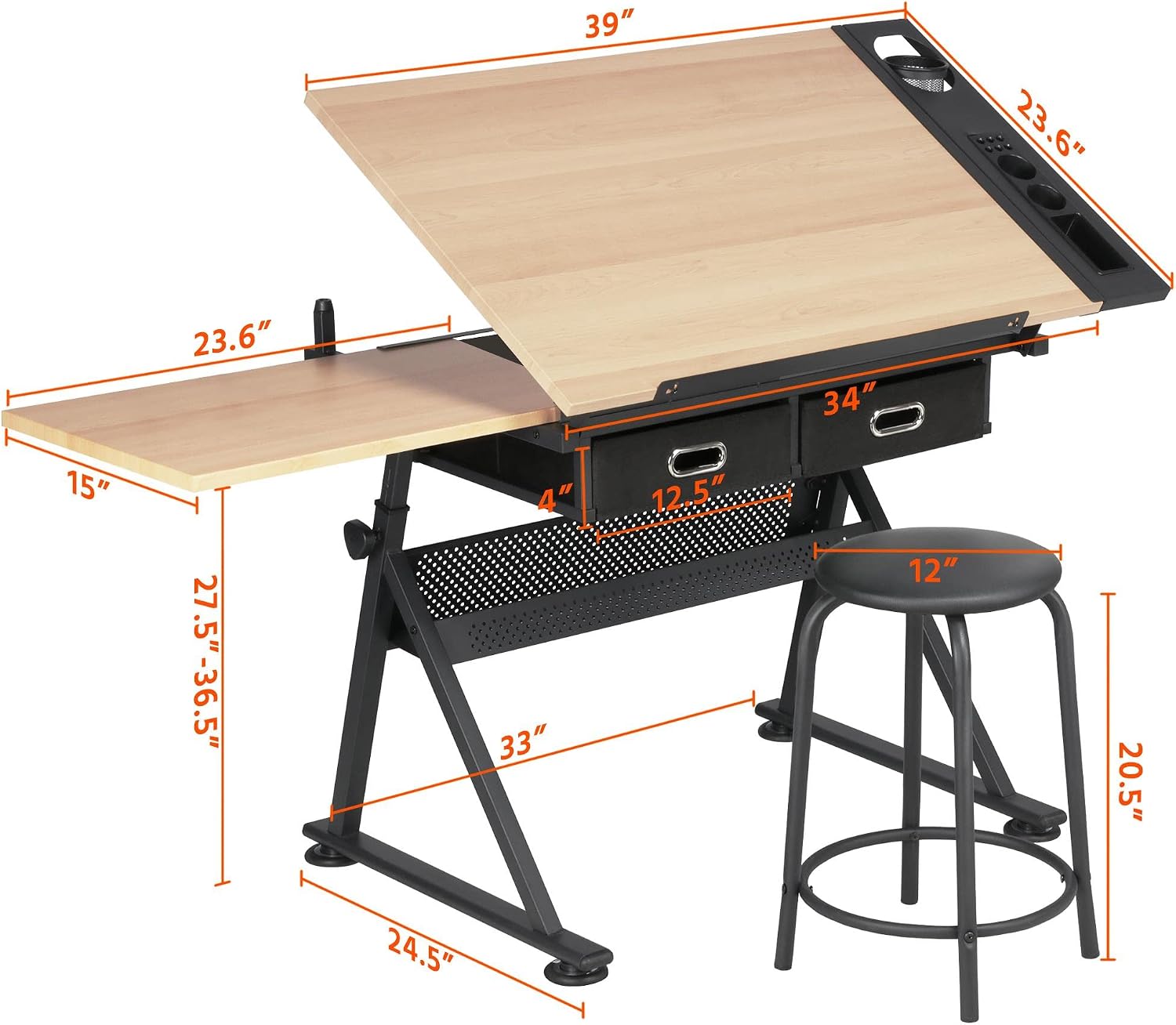 Adjustable Drafting Table Art  - Tables 评论和价格
