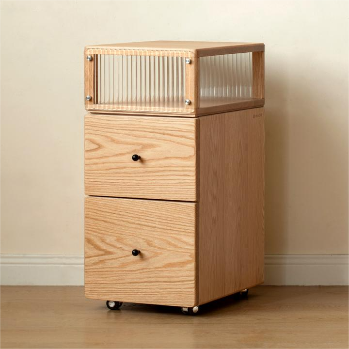 #Solid Oak Wood Hotel Bedroom  - Solid Wood Nightstand 2 Drawers 评论和价格