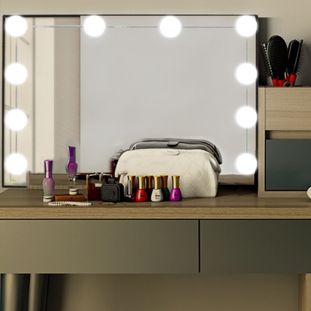 1Set LED Makeup Mirror Front L - Dressing Table Vanity With Lighted Mirror 评论和价格