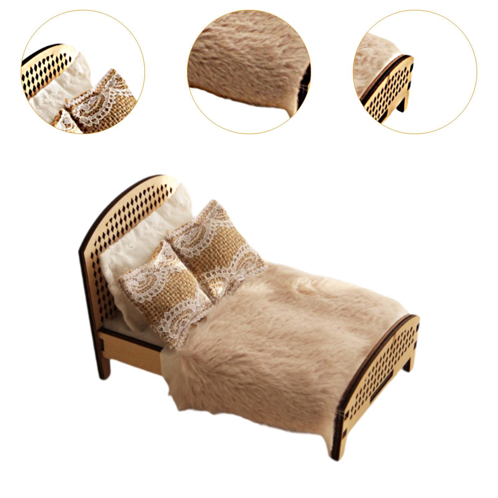 1:12 Scale Dollhouse Double Be - Bedroom Furniture 评论和价格
