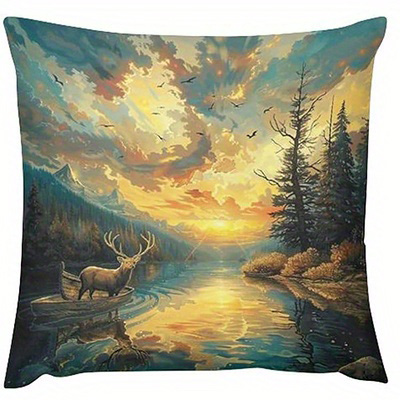 Home Decor Deer by Lake Sunset - Sofas 评论和价格