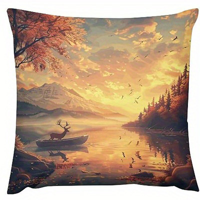 Home Decor Deer by Lake Sunset - Sofas 评论和价格