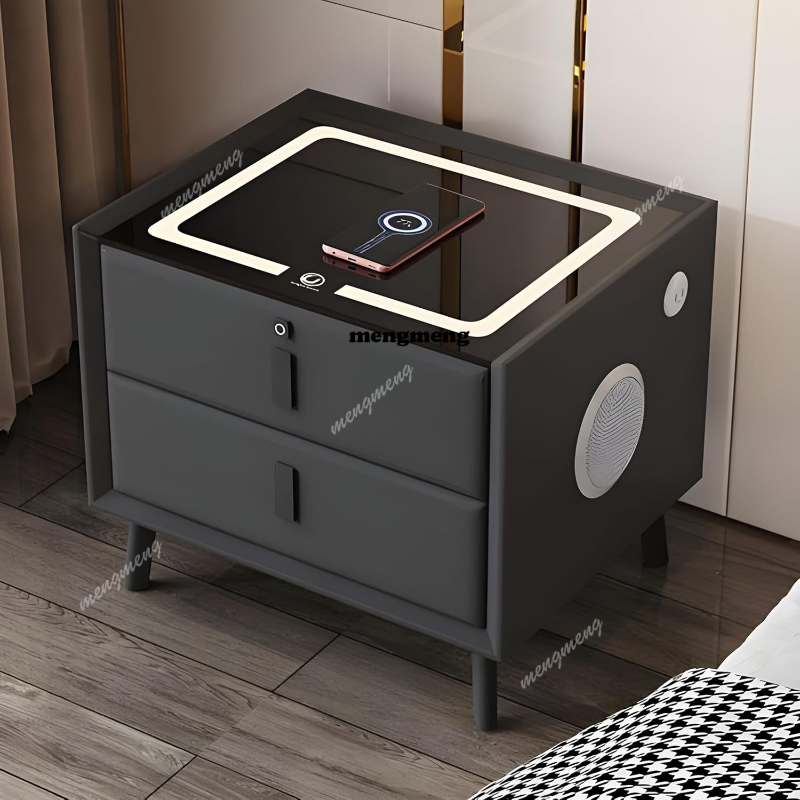 Solid Wood Smart Nightstand Wi - Solid Wood Nightstand 2 Drawers 评论和价格