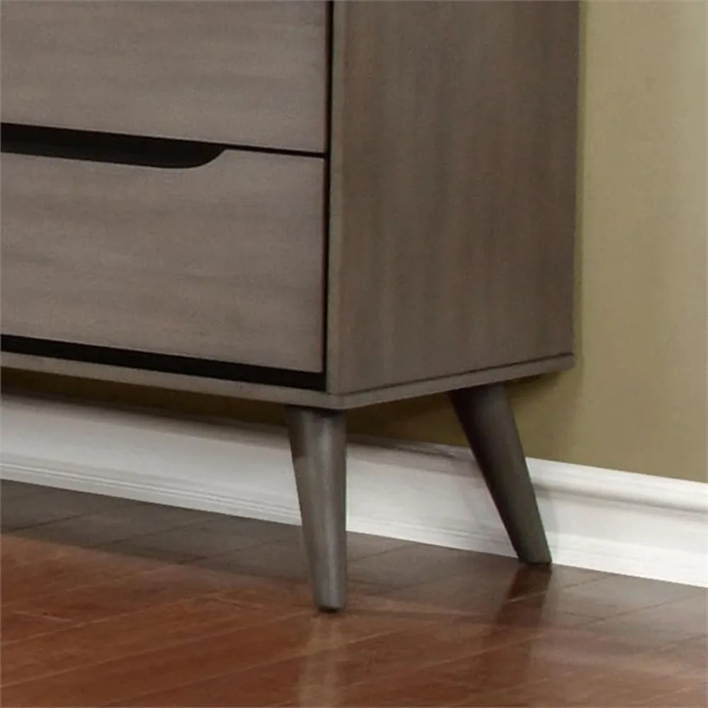 For 2-Drawer Mid-Century Solid - Solid Wood Nightstand 2 Drawers 评论和价格
