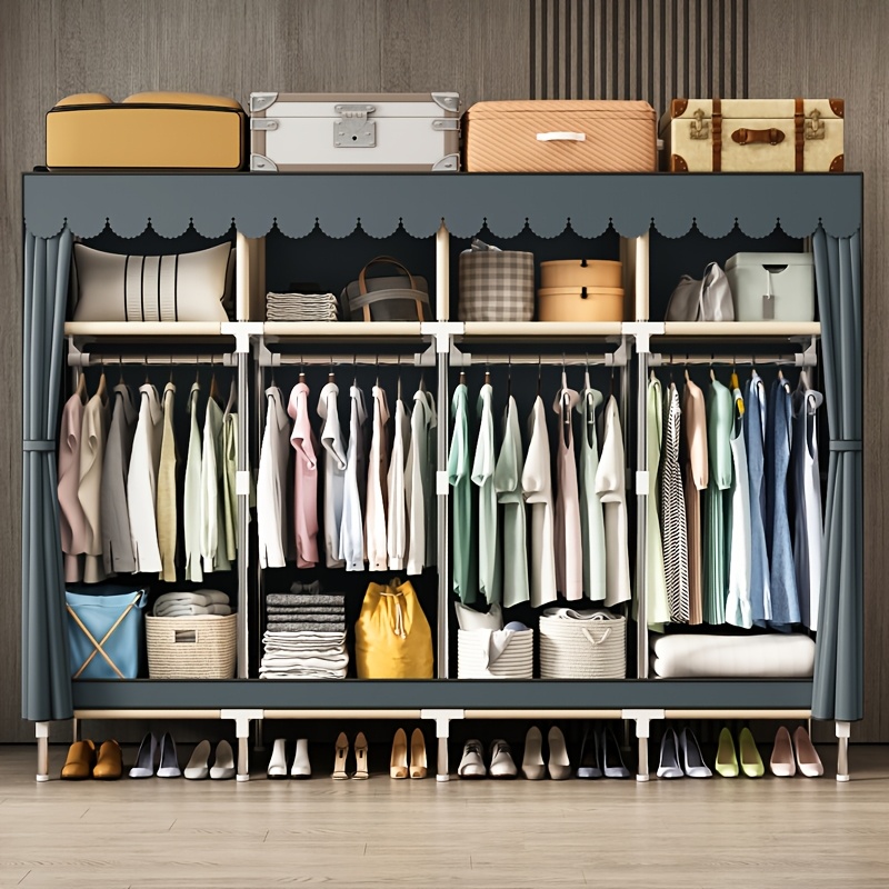 Metal Frame Portable Closet Or - Wardrobe Closet Portable Fabric Cover 评论和价格