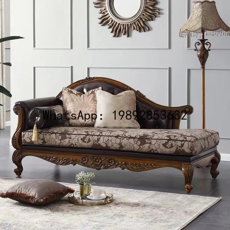 H5.15  all-solid wood sofa lea - Chairs 评论和价格