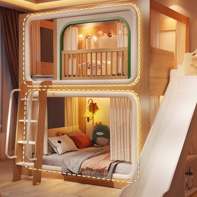 Loft Double Decker Kids Beds W - Bunk Bed With Stairs And Slide 评论和价格